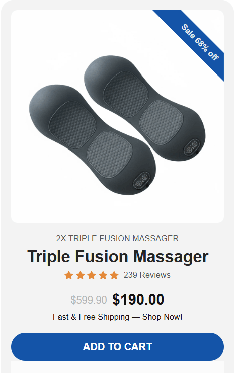 SmoothSpine Triple Fusion Massager offer price 