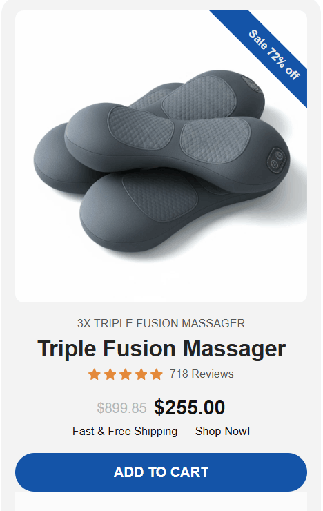 SmoothSpine Triple Fusion Massager offer price 